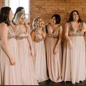 Lulus Rose Gold Dress